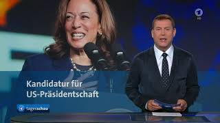 Tagesschau  2024  02082024  20 UhrGefangenenaustausch Kamala Harris Nachrichten Politik [upl. by Vanderhoek17]