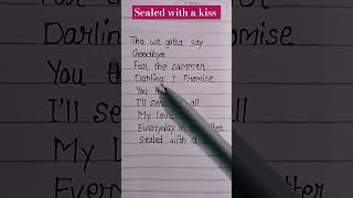 Sealed With A Kiss Verse 1  Jason Donovan lyrics lyrics shorts [upl. by Drusie991]