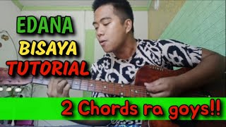 EDANA REGGAE guitar tutorial 2022  2 basic chords cover by Jayson in town and tropavibes [upl. by Ashia]