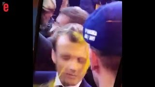 Emmanuel Macron reçoit un oeuf au Salon de lagriculture [upl. by Sillyhp430]