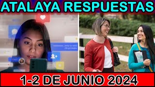 ESTUDIO DE LA ATALAYA DE ESTA SEMANA  RESPUESTAS  1 DE JUNIO 2024 [upl. by Teddman]