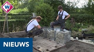 Willem en Jochem doen mee aan EK tuin aanleggen  OMROEP WEST [upl. by Sixla352]