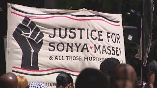 Calls for change echo at Federal Plaza during rally demanding justice for Sonya Massey [upl. by Ellerahc]