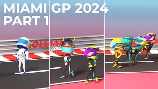 Miami GP 2024  Part 1  Highlights  Formula 1 Comedy [upl. by Alekehs793]