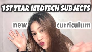 MEDTECH FIRST YEAR SUBJECTS 1st sem  medtech vlog 📚✨ [upl. by Kannav]