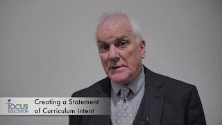 Creating a Statement of Curriculum Intent Introduction [upl. by Larred]