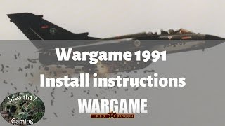 Wargame Red Dragon  Wargame 1991 Mod Install Instruction [upl. by Eillit]