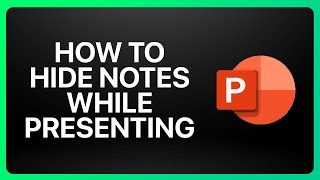 How To Hide Notes In PowerPoint While Presenting Tutorial [upl. by Ttihw56]