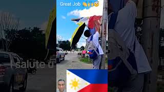 Saludo sa Binatilyong ito pinoy watawat pilipinas pilipinaskongmahal filipino makabansa love [upl. by Jo587]