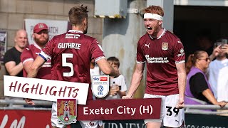 HIGHLIGHTS Northampton Town 2 Exeter City 1 [upl. by Rasaec966]