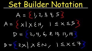 Set Builder Notation and Roster Method [upl. by Neal]