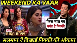 Bigg Boss 14 Weekend Ka Vaar Salman Khan Lashes Out On Nikki Tamboli For Her Attitude Salman Angry [upl. by Zinn272]