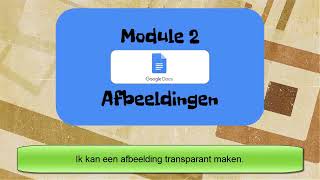 Google Documenten 246 Afbeelding transparant maken [upl. by Enrobyalc]