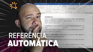 COMO GERAR REFERÊNCIAS AUTOMÁTICAS NO WORD [upl. by Reppep]