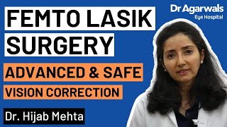 Femtosecond LASIK Advanced and Safer Laser Eye Surgery for Power Correction  Dr Hijab Mehta [upl. by Diraf]