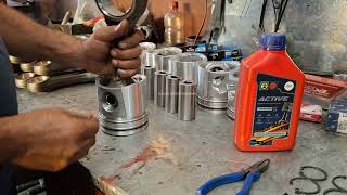 CUMMINS PISTON FIT  GOETZE SUERIOR 4 STROKE ENGINE OIL BS6 AJAIBSINGHMALWA ELECTRONIC BSNL [upl. by Refinne214]