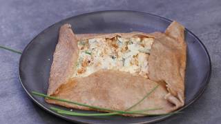 Galette sarrasin poulet noix et roquefort [upl. by Eivad]