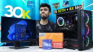 30000 Rs Super Intel i5 Gaming PC Build🔥 With GPU Complete Guide🪛 Gaming Test 10th Gen 8GB GPU [upl. by Notnel]