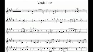 Verde luz  karaoke with sheet music Edwin Gonzalez [upl. by Thurber603]