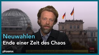 phoenix nachgefragt mit Moritz Eichhorn zu Neuwahlen am 121124 [upl. by Giraud]