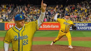 61 Year Old Roger Clemens Pitches for the Savannah Bananas [upl. by Essinger]