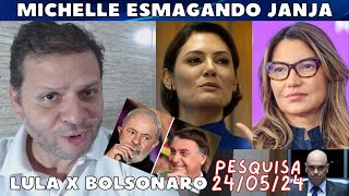 Michelle ESMAGAND0 Janja  Lula x Bolsonaro  Alexandre de Moraes [upl. by Anyd]