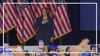 Kamala Harris on campaign trail [upl. by Aihsekin955]