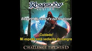 Rhapsody Of Fire  Holy Downfall Lyrics amp Sub Español [upl. by Lairea934]