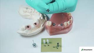 Prótesis atornillada unitaria o múltiple en implantes Bone Level Sistema Straumann SRA [upl. by Salazar22]