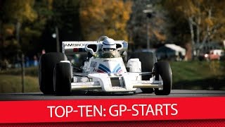 Top10 Formel1Fahrer mit den meisten Grand PrixStarts [upl. by Wolram]