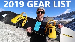 My 2019 Snowboard Gear List [upl. by Anirak]