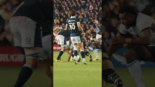 Darcy Graham is colddddd rugby scottishrugby autumnnationsseries [upl. by Olds]