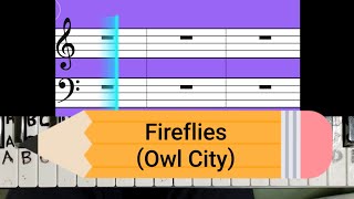 Fireflies Owl City piano chords cover song [upl. by Adebayo62]