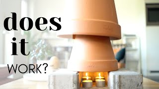 How to Make DIY Clay Pot Candle Heater in Just Minutes  Does it really work [upl. by Attiuqaj]