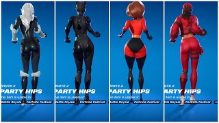 Fortnite Hit It Emote Showcase Lynx Ruby Cammy Chun Li Raven Team Leader fortnite shorts [upl. by Tymon]