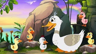 ৫ লিটল্ ডাকলিঙস্  Bengali Rhymes  Bangla Cartoon Song  Moople TV Bangla [upl. by Phenice]