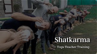 Shatkarma Practice  Jala Neti  Omkar Yoga Shala [upl. by Nirrac918]