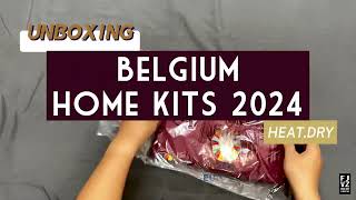 Unboxing Belgium home kits heatdy Euro 2024 [upl. by Niletak]