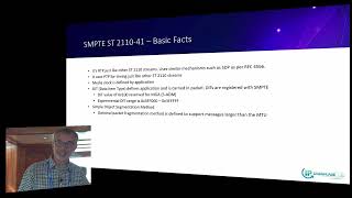 IBC24 IP Showcase  Introduction to SMPTE ST 2110 41 and Serialized ADM Cowdery Dolby [upl. by Akina784]