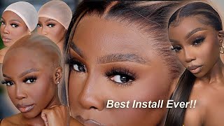 START TO FINISH Frontal Wig Install For Beginners  Bald Cap Method [upl. by Stacy]