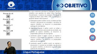 Objetivo Oficial  Resolução Comentada  Língua Portuguesa  UNICAMP 1ª Fase [upl. by Aerbas]