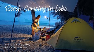 Beach Camping in Lobo  Overnight Motocamping  Lucky 5M Campsite Batangas [upl. by Nadiya920]