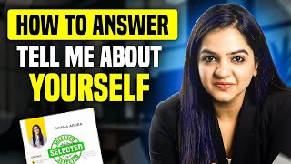 Interview Question  Tell Me About Yourself Best Answer For Freshers amp Experienced People [upl. by Drarrej]