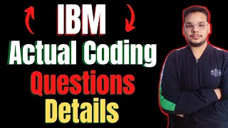 IBM Coding Questions Asked  IBM Backend Developer Coding Questions  Actual Questions Asked [upl. by Ynaffets]