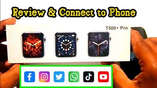 T500 Pro Smart Watch Full Setup  Unboxing and Review  How to pair T500 with Phone [upl. by Thill]