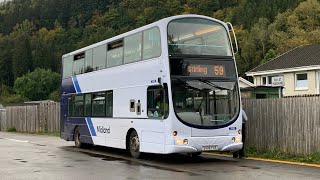 Thrash Mcgills SE  SV08 FXS 37635  2903  Volvo B9TL Wright Eclipse Gemini €6  ZF [upl. by Llennol]