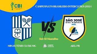 CAMPEONATO BRASILEIRO INTERCLUBES  VÃ”LEI MASC SUB 19  AIELPR 0 x 3 MTCMG [upl. by Jeanelle]