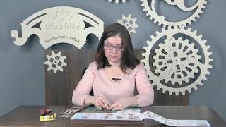 Ugears Hurdy Gurdy Model Kit Assembly Video [upl. by Annahsad]