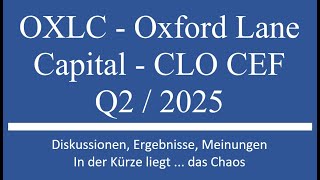 Aktie im Depot OXLC kurzer Update mit Q22025 Zahlen [upl. by Walli]