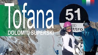 Do you dare Tofana ski area  Dolomiti Superski Italy  Cortina [upl. by Egidius]